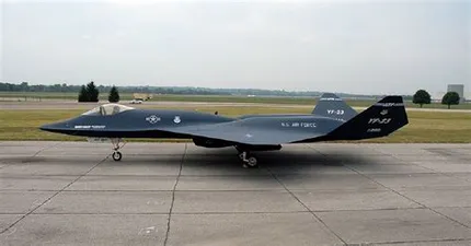 YF-23 from left on tarmac